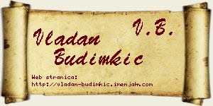 Vladan Budimkić vizit kartica